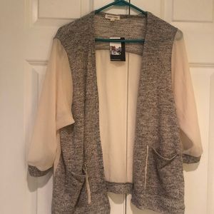 Ivory Sheer Cardigan